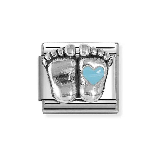 Nomination Blue Rounded Feet Charm