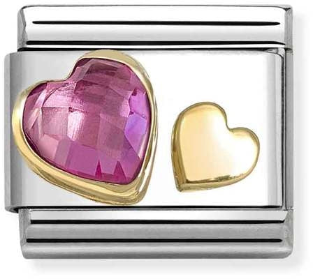 Nomination Dark Pink Heart Charm