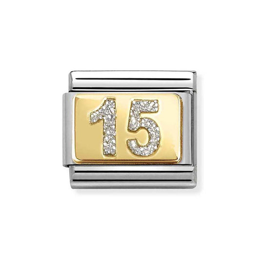 Nomination Gold Glitter 15 Charm