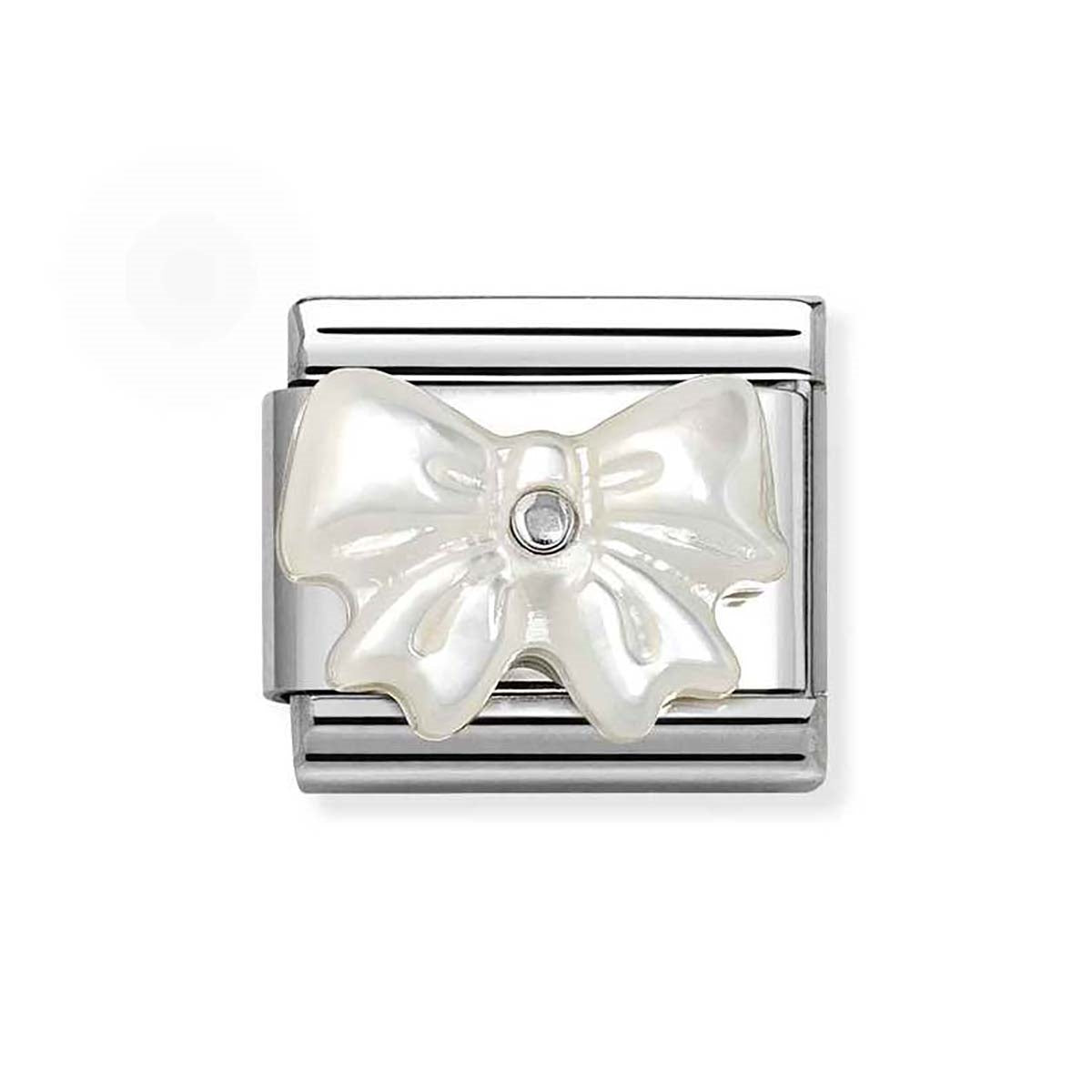 Nomination Pearlescent Bow Charm