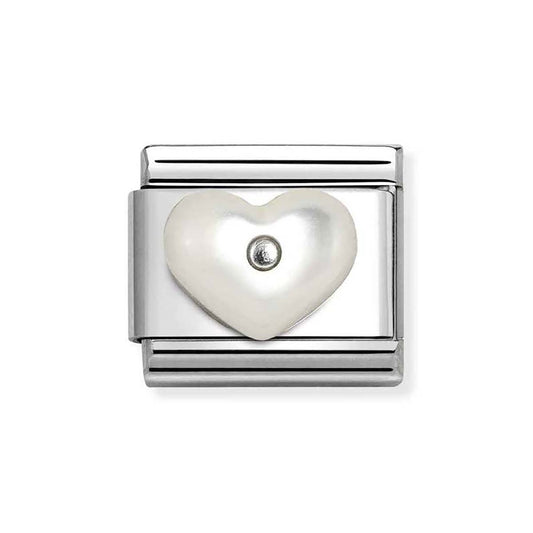 Nomination Pearlescent Heart Charm