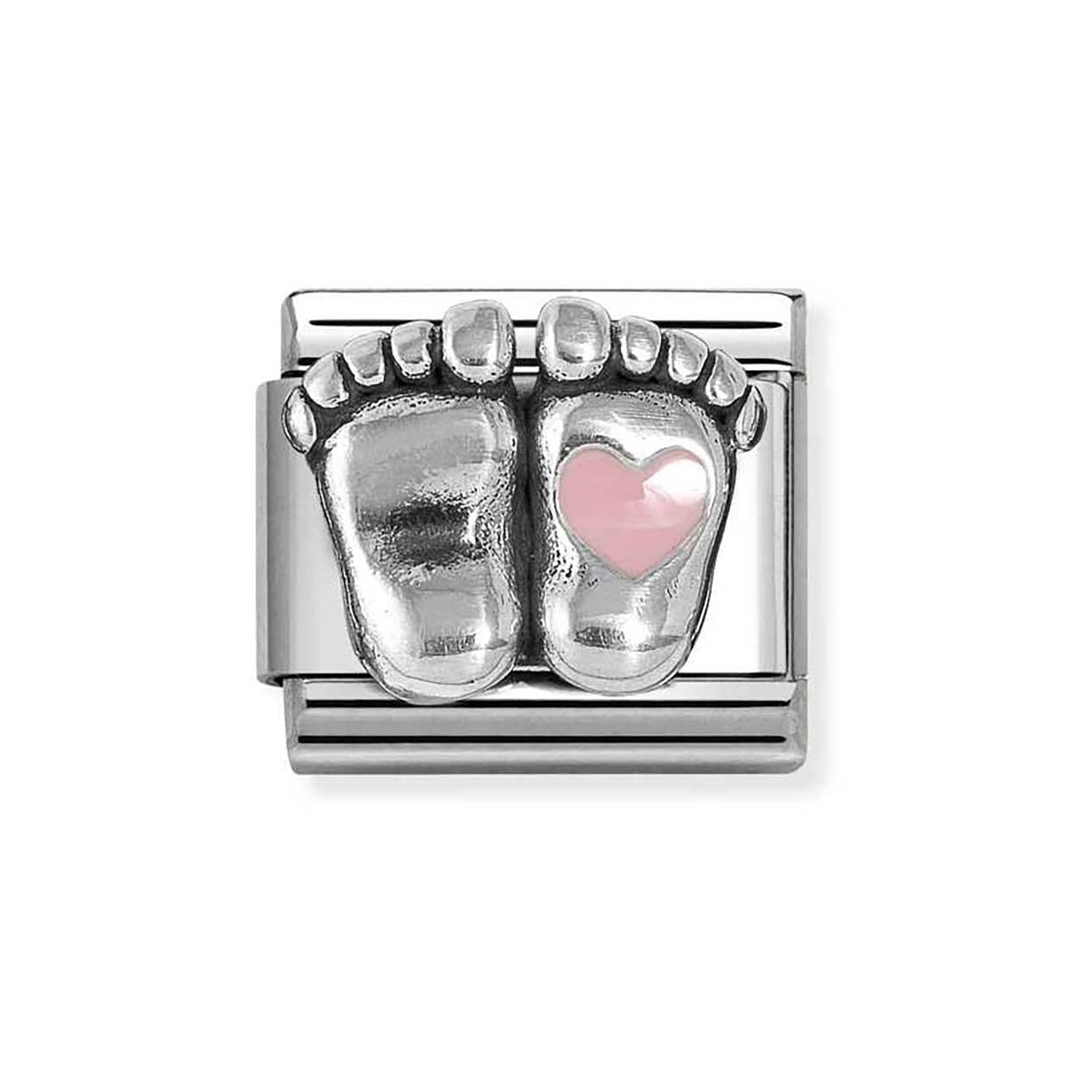 Nomination Pink Rounded Feet Charm