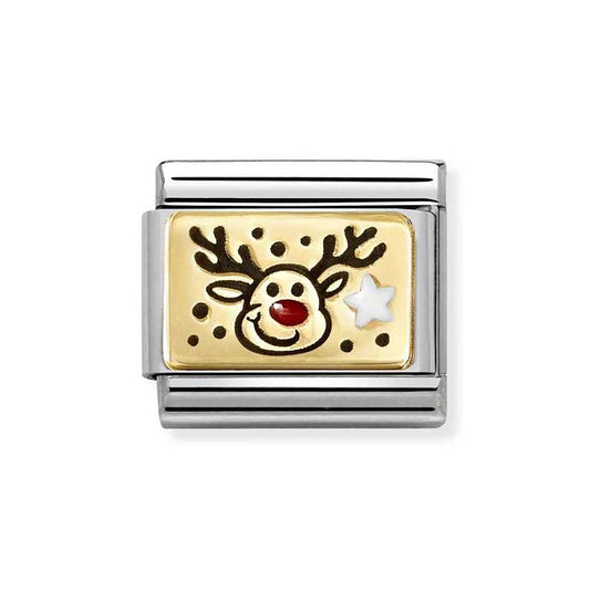 Nomination Red Nose Reindeer Charm