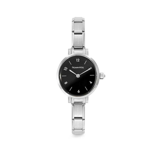 Nomination Paris Black Oval Watch