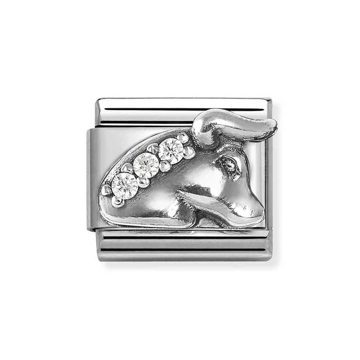 Nomination Crystal Taurus Bull Charm