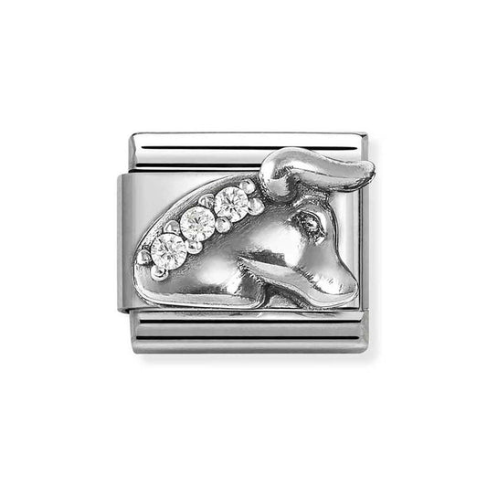 Nomination Crystal Taurus Bull Charm