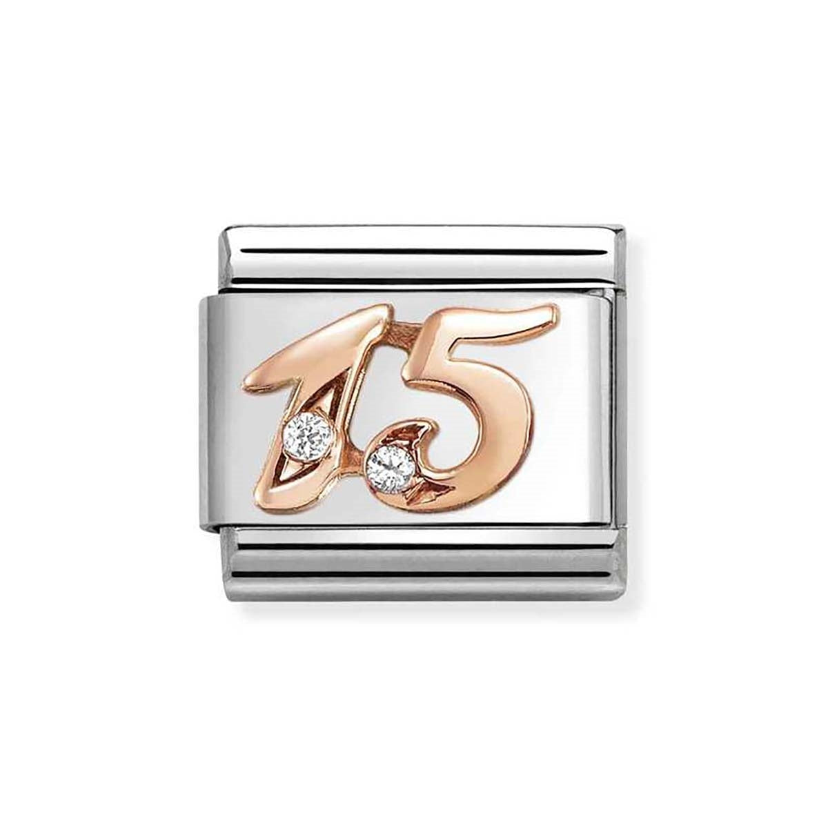 Nomination Rose Gold Crystal 15 Charm