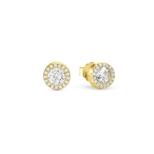 Nomination Seidivina Gold White Halo Earrings