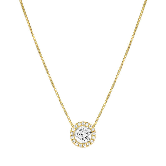 Nomination Seidivina Gold White Halo Necklace