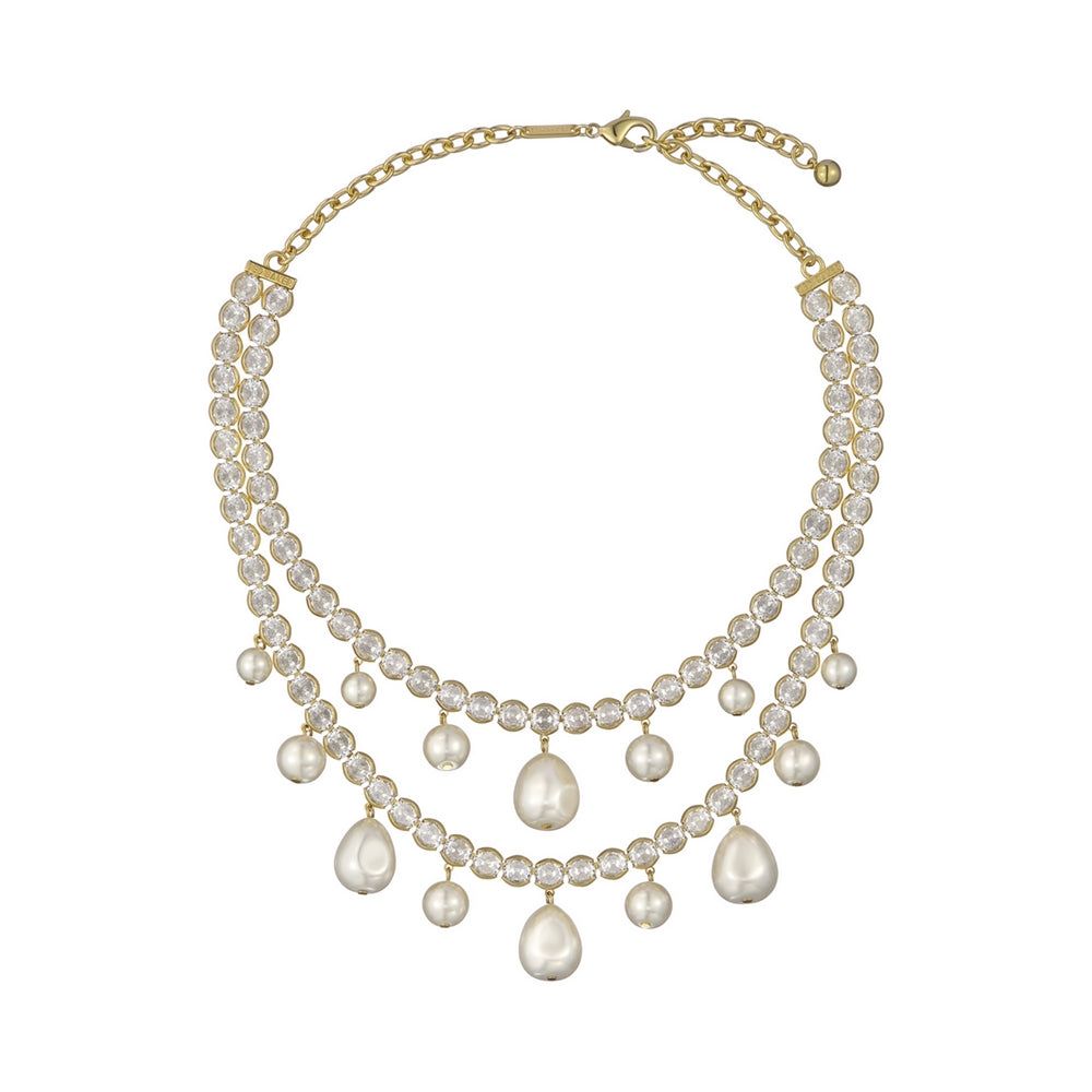 Ted Baker Gold Divinaa Pearl Crystal Statement Necklace