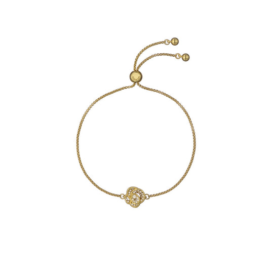 Ted Baker Gold Florina Crystal Flower Slide Bracelet