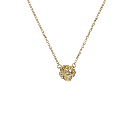 Ted Baker Gold Florita Crystal Flower Necklace