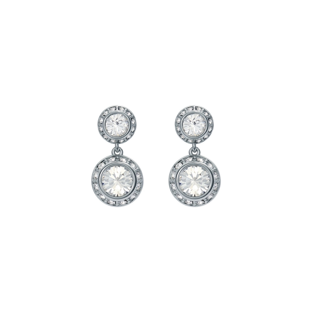 Ted Baker Silver Sollia Solitaire Sparkle Halo Drop Earrings