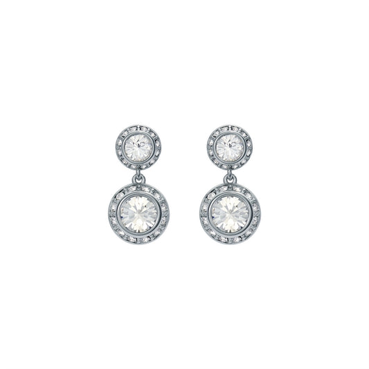 Ted Baker Silver Sollia Solitaire Sparkle Halo Drop Earrings