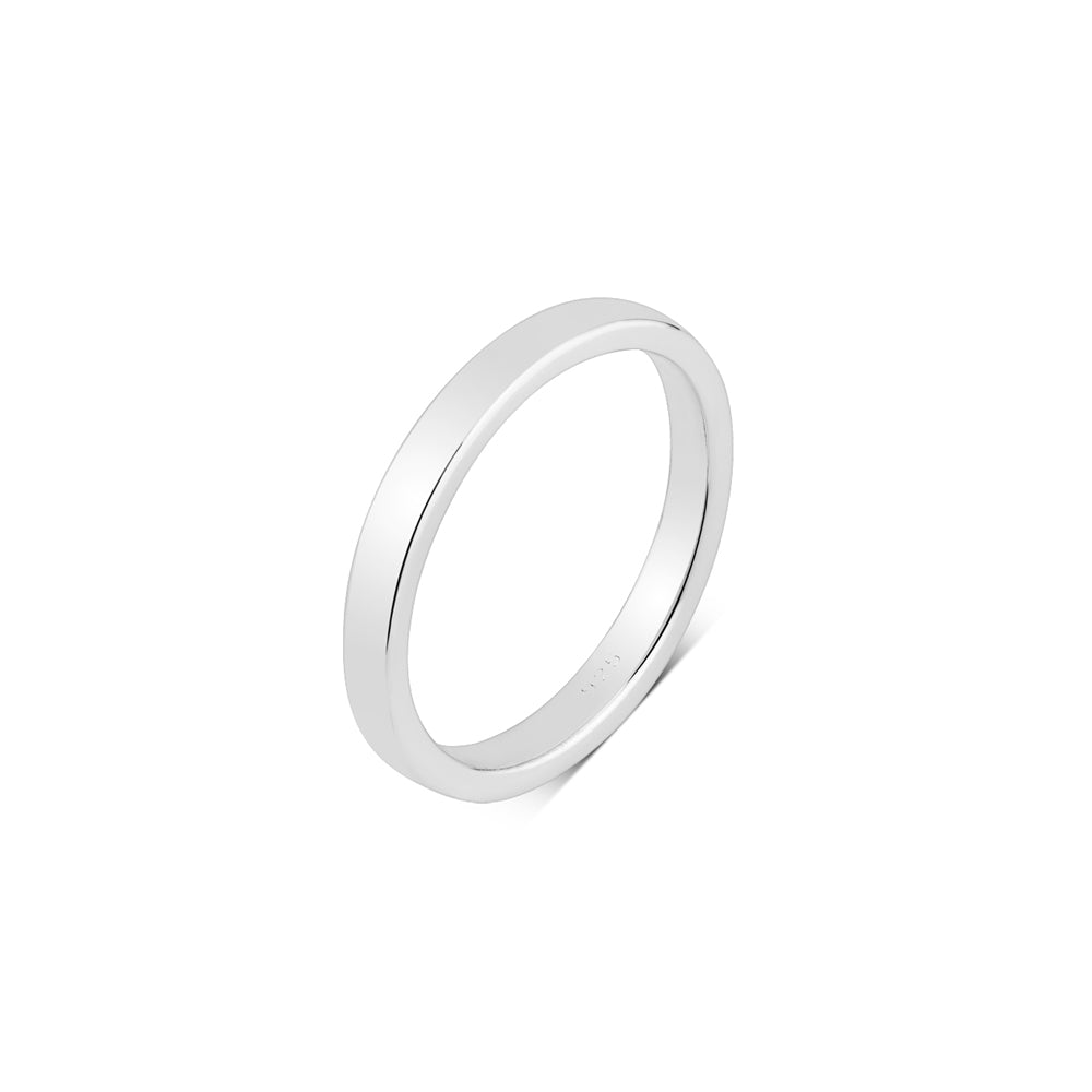 Argento Silver Classic Band Ring
