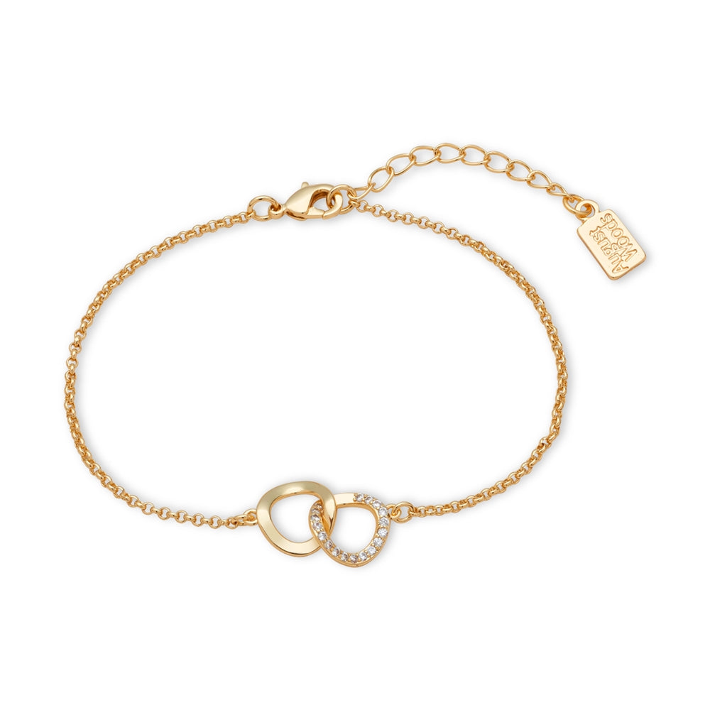 August Woods Gold Intertwined Circle Link Bracelet