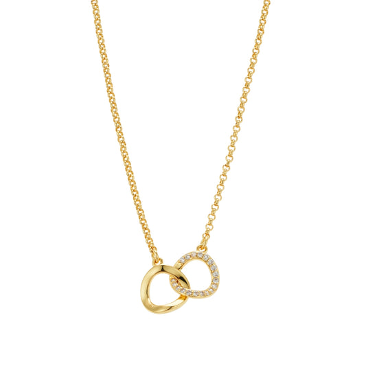 August Woods Gold Intertwined Circle Link Necklace