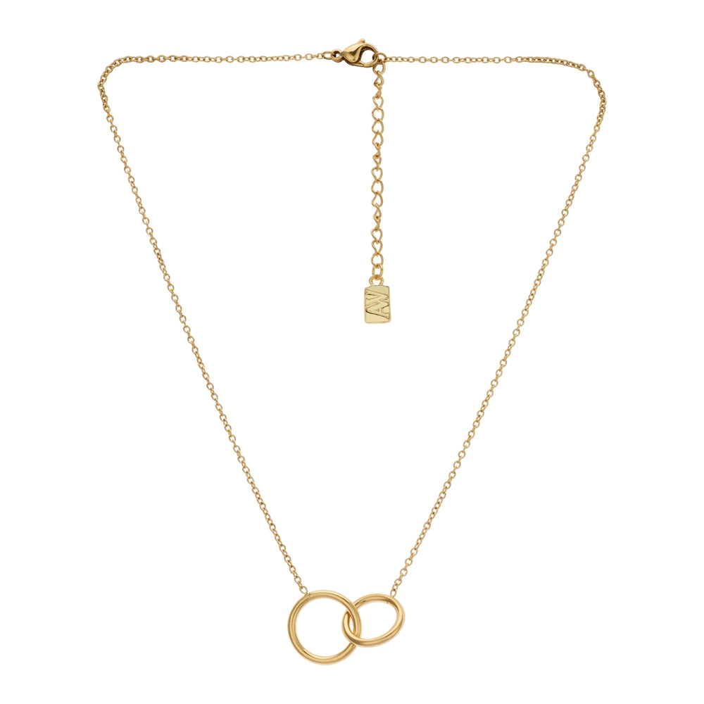 August Woods Gold Intertwined Circle Link Necklace