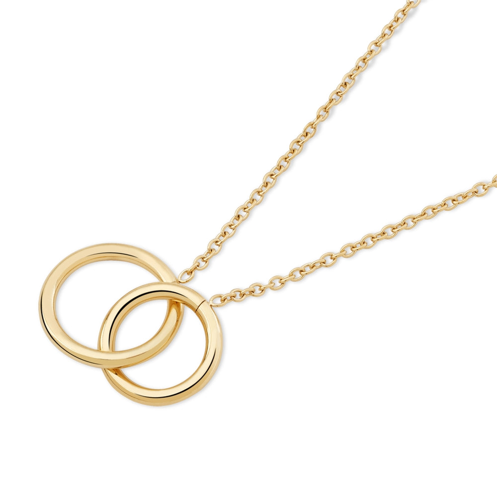 August Woods Gold Intertwined Circle Link Necklace