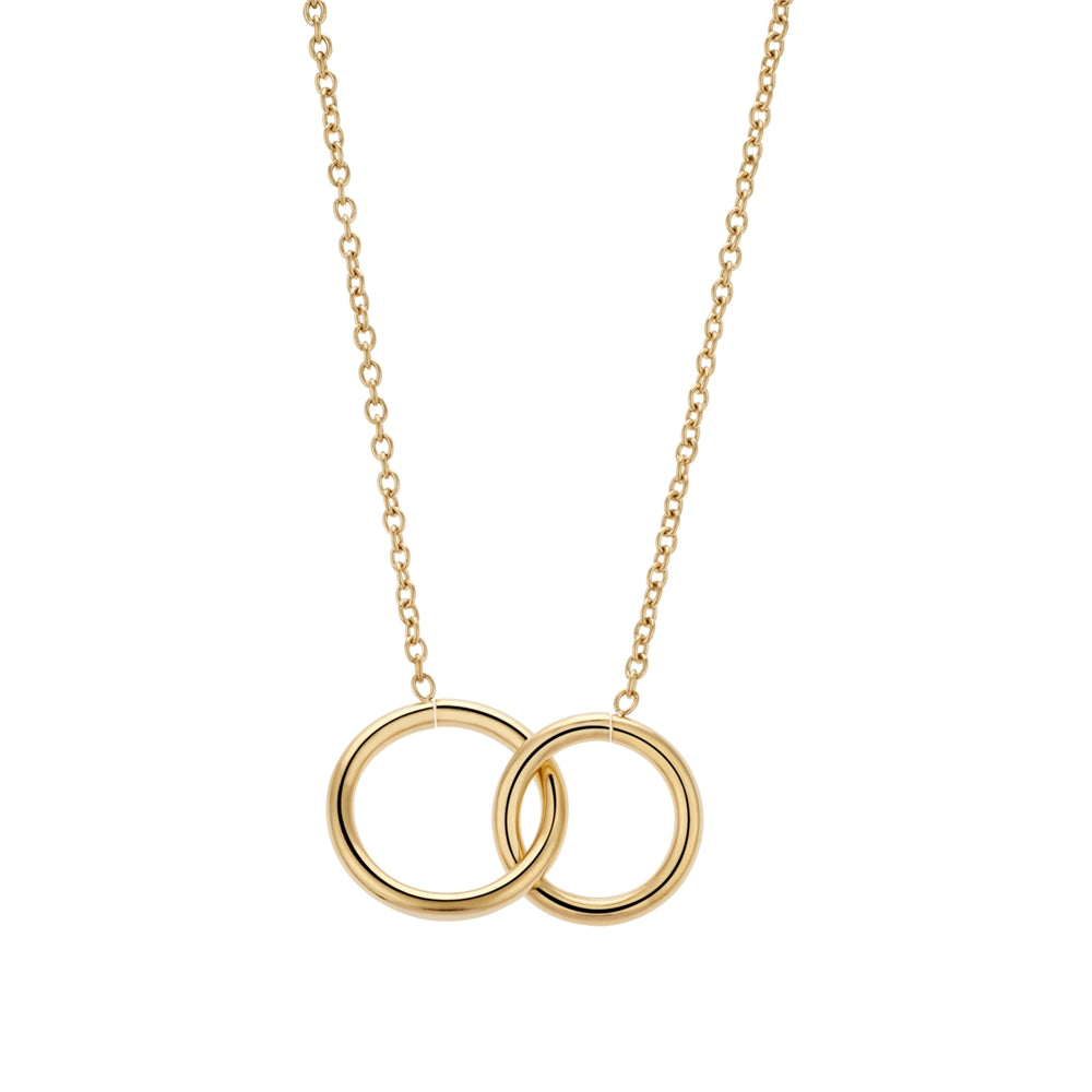 August Woods Gold Intertwined Circle Link Necklace