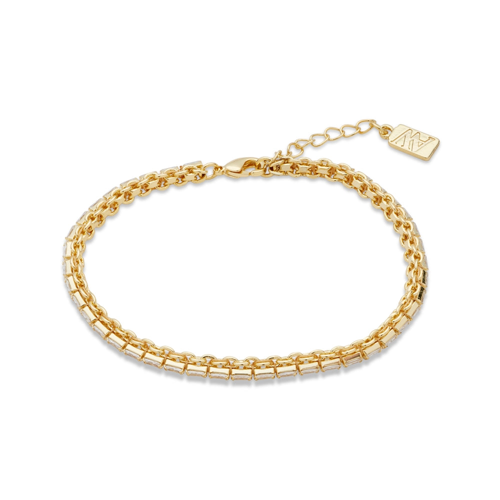 August Woods Gold Tennis Chain Bracelet