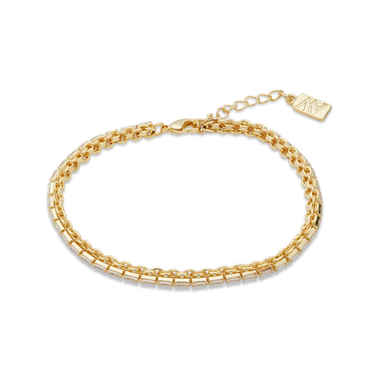 August Woods Gold Tennis Chain Bracelet