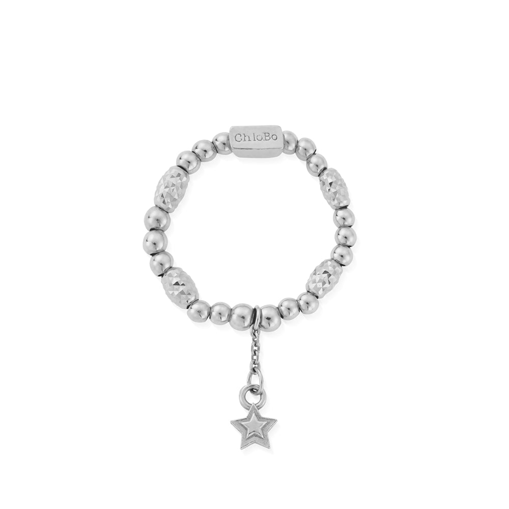 ChloBo Silver Radiant Essence Star Small Ring