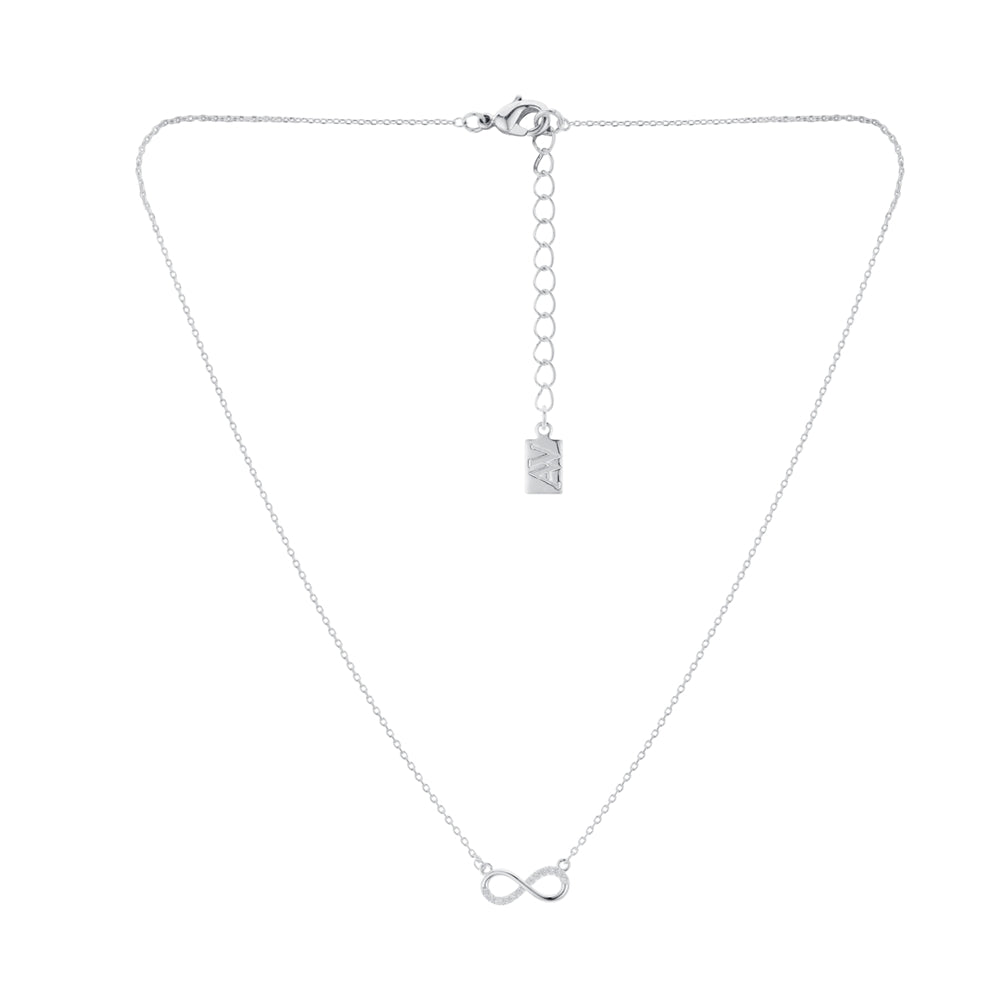 August Woods Silver Classic Infinity Necklace