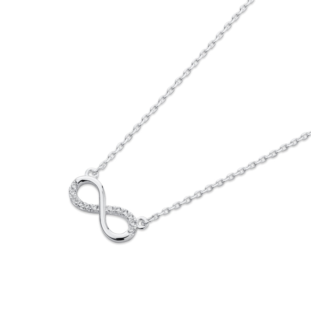 August Woods Silver Classic Infinity Necklace