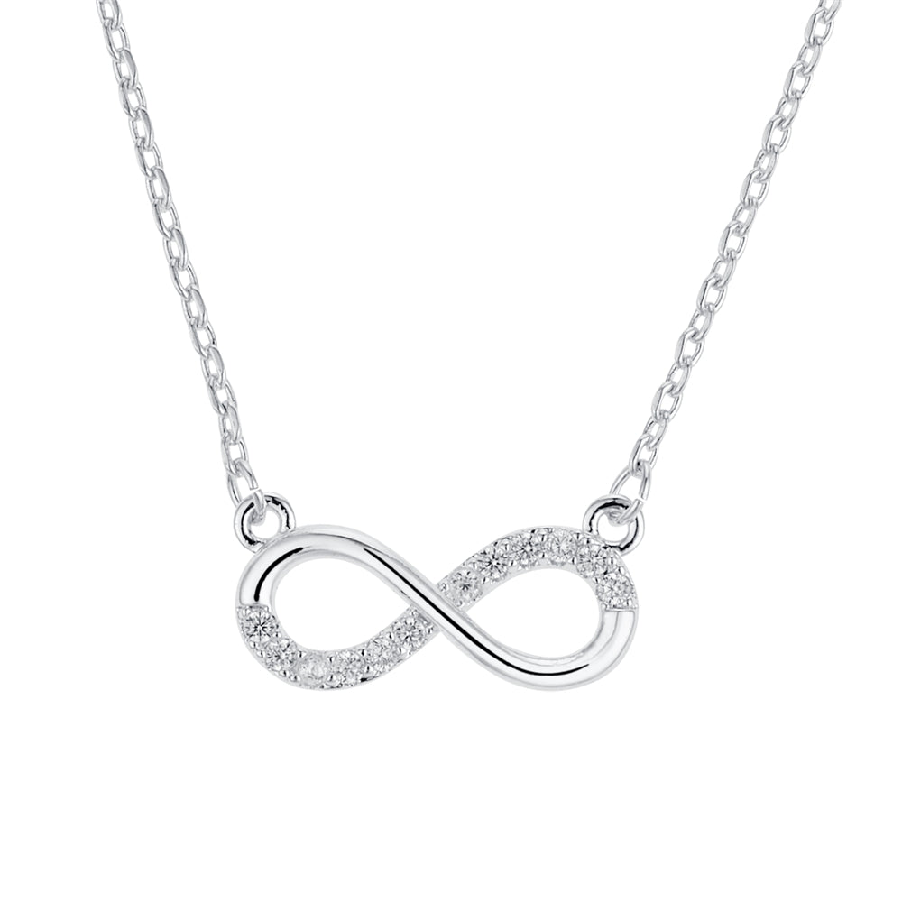 August Woods Silver Classic Infinity Necklace
