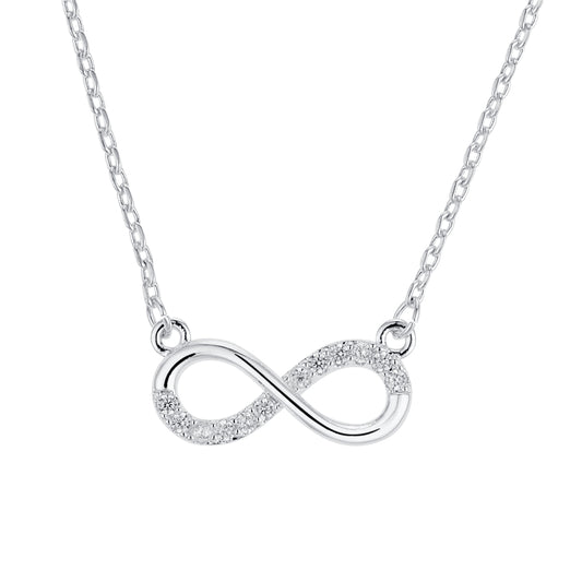 August Woods Silver Classic Infinity Necklace