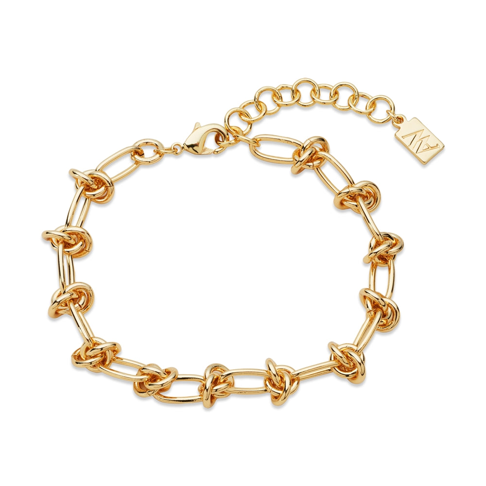 August Woods Gold Knot Chain Bracelet