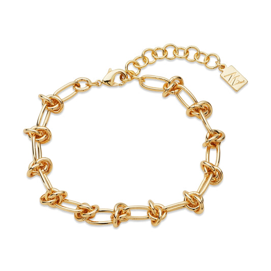 August Woods Gold Knot Chain Bracelet