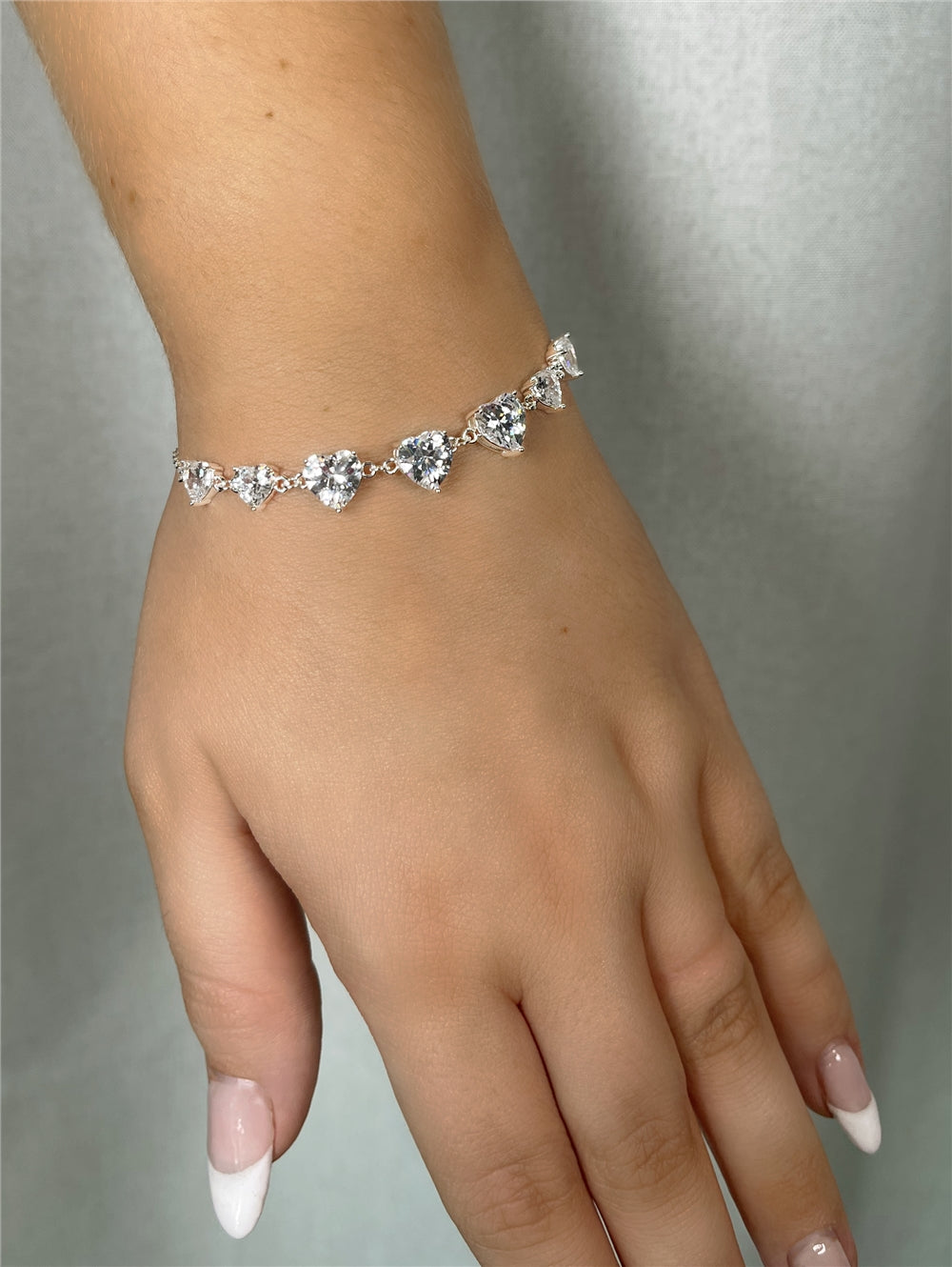 August Woods Silver Statement Heart Bracelet
