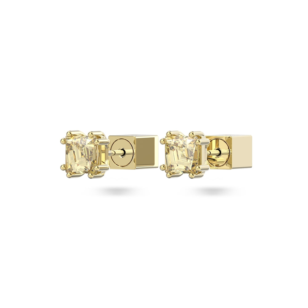 Swarovski Chroma Gold Stud Earrings