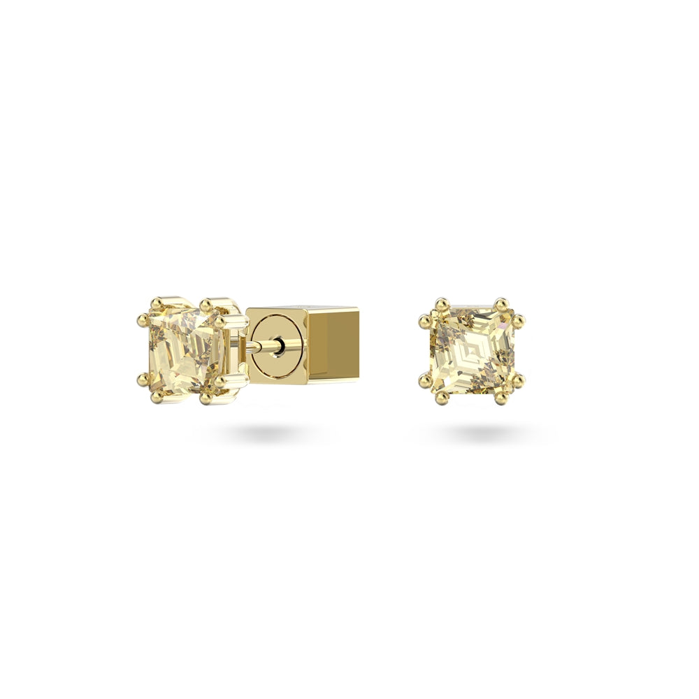 Swarovski Chroma Gold Stud Earrings