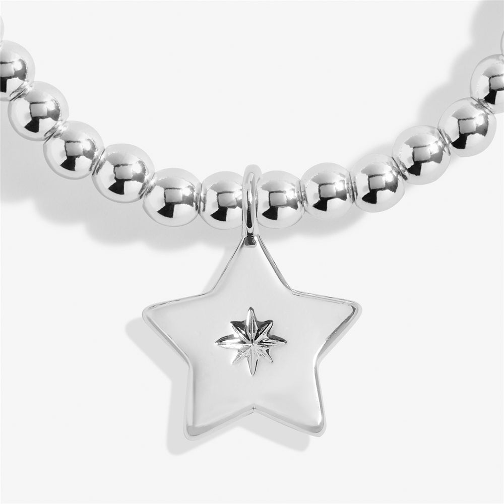 Joma Boxed Christmas Bauble Sparkle Box Star Bracelet