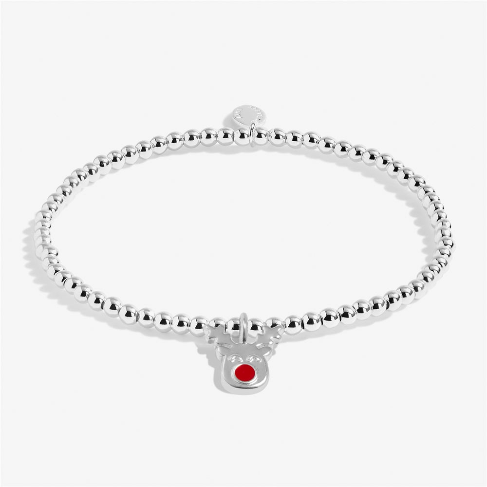 Joma Boxed Christmas Cracker Red Rudolph Children's Bracelet