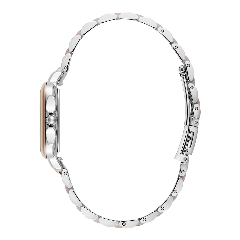 Olivia Burton Grosvenor North Star Silver Rose-Gold Watch
