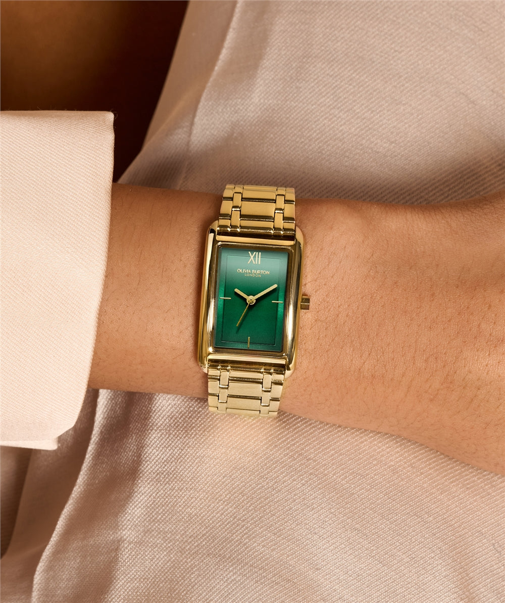 Olivia Burton Grove Gold Green Watch