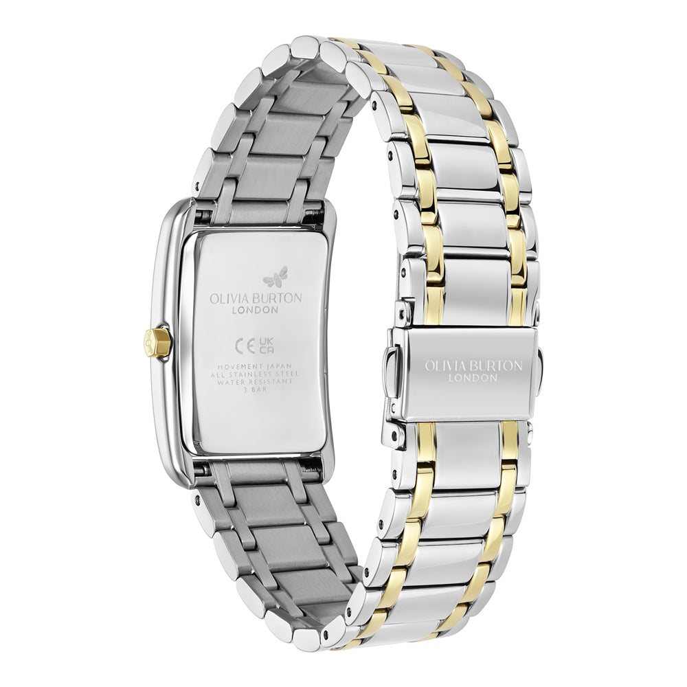 Olivia Burton Grove Silver Gold Watch