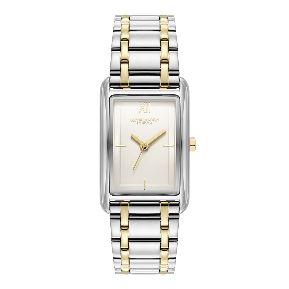 Olivia Burton Grove Silver Gold Watch