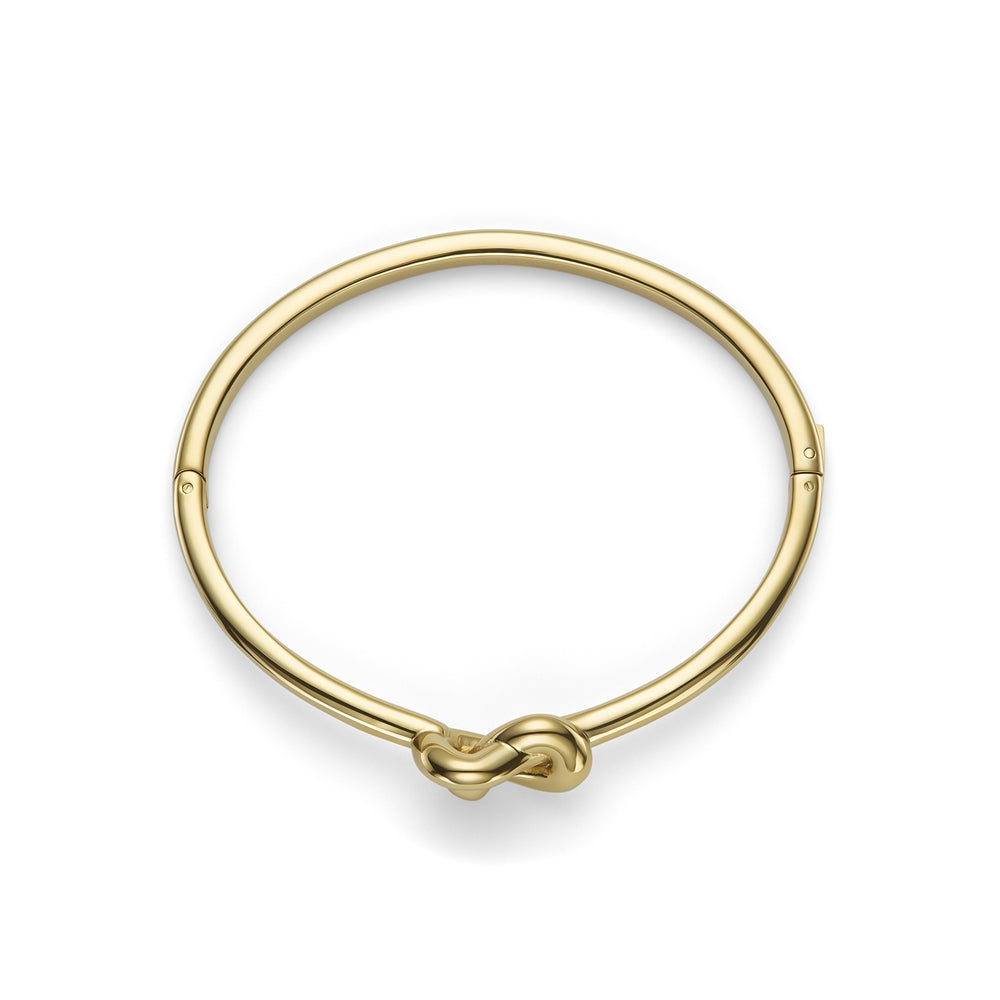 Olivia Burton Gold Love Knot Hinged Bangle