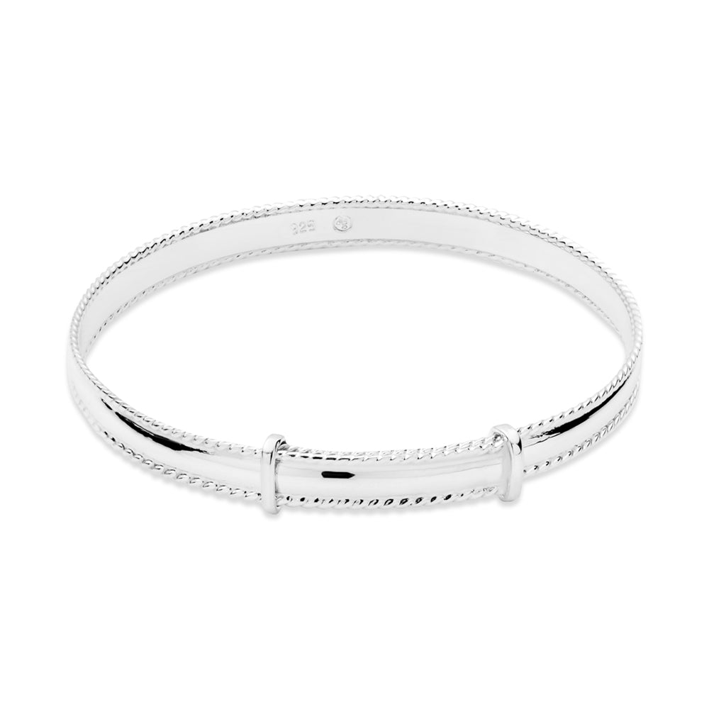 Argento Silver Extendable Baby Bangle