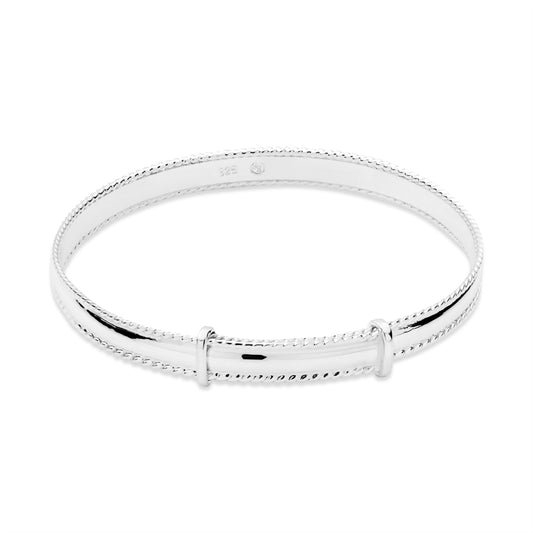 Argento Silver Extendable Baby Bangle