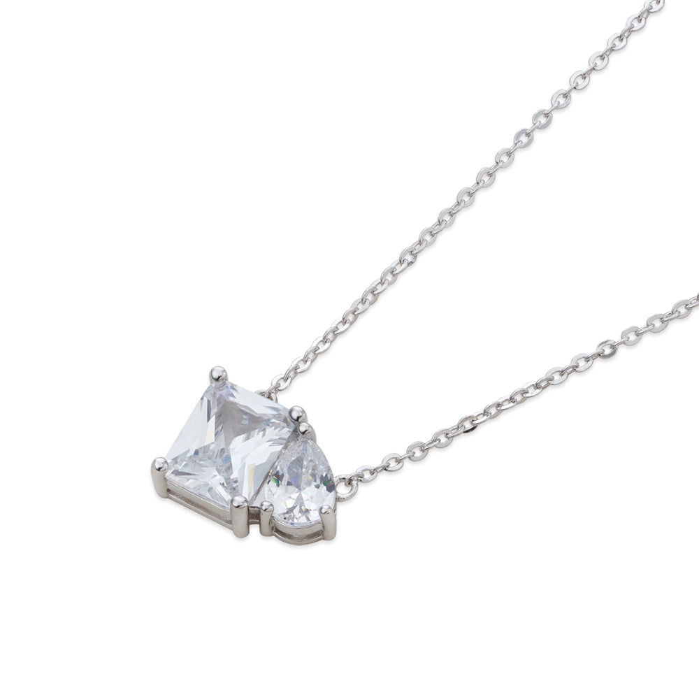 Argento Silver Toi Et Moi Pendant Necklace