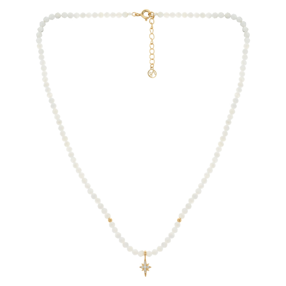 Argento Gold Bead Midnight Star Necklace