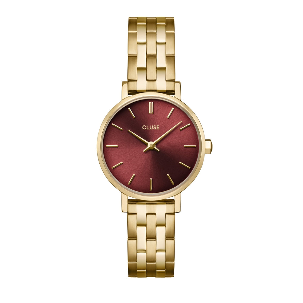 CLUSE Gold Cherry Links Boho Chic Petite Watch