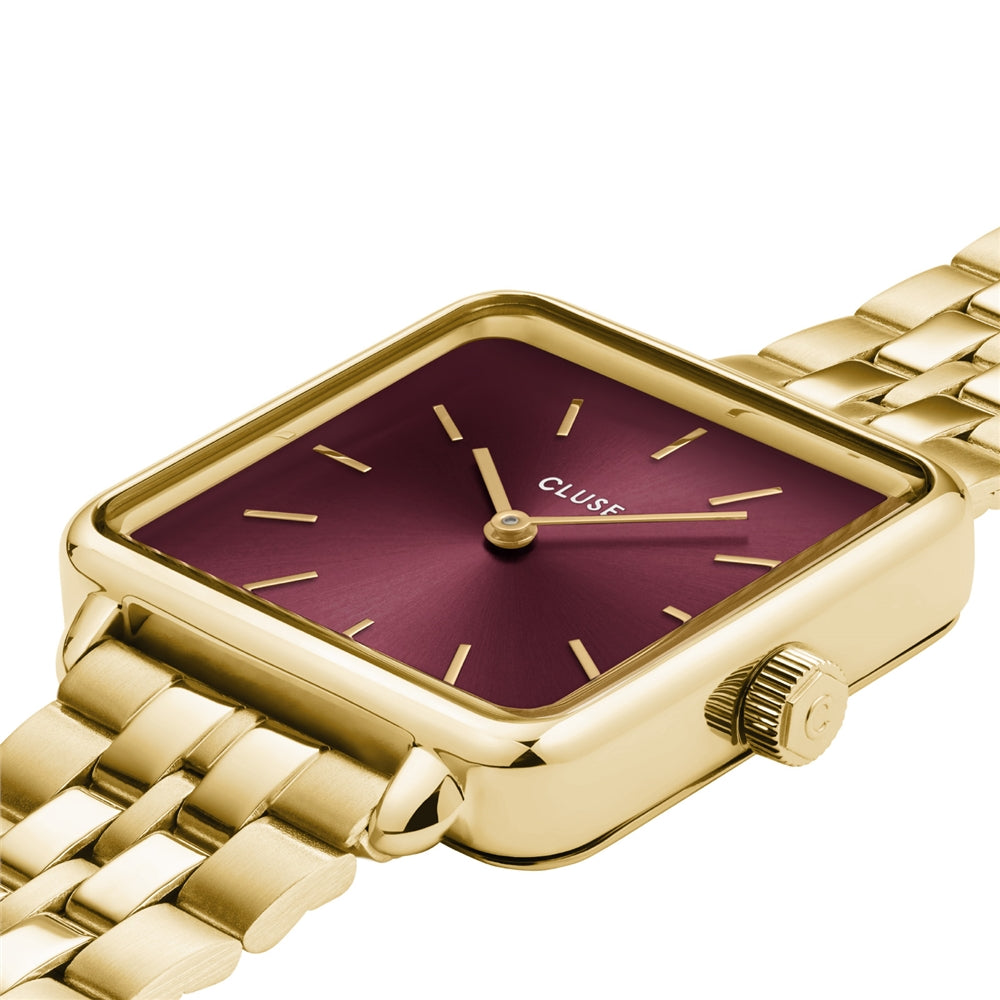 CLUSE Gold Cherry Links La Tetragone Watch