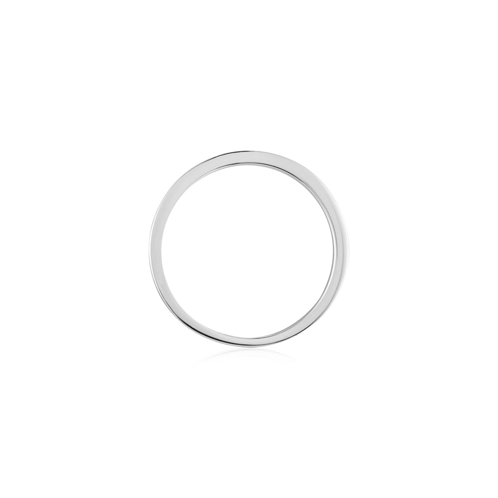 Argento Silver Cubic Zirconia Circle Ring